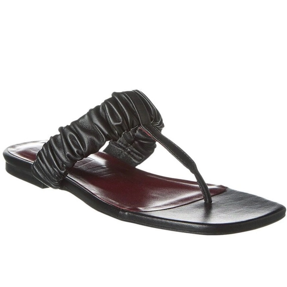 NEW! STAUD Ava Leather Sandal - Black